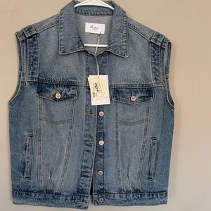 KanCan Blue Denim Vest